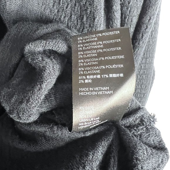 Free People We the Free Rockaway Oversized Crop Long Sleeve Shirt Black Size M - Picture 7 of 11